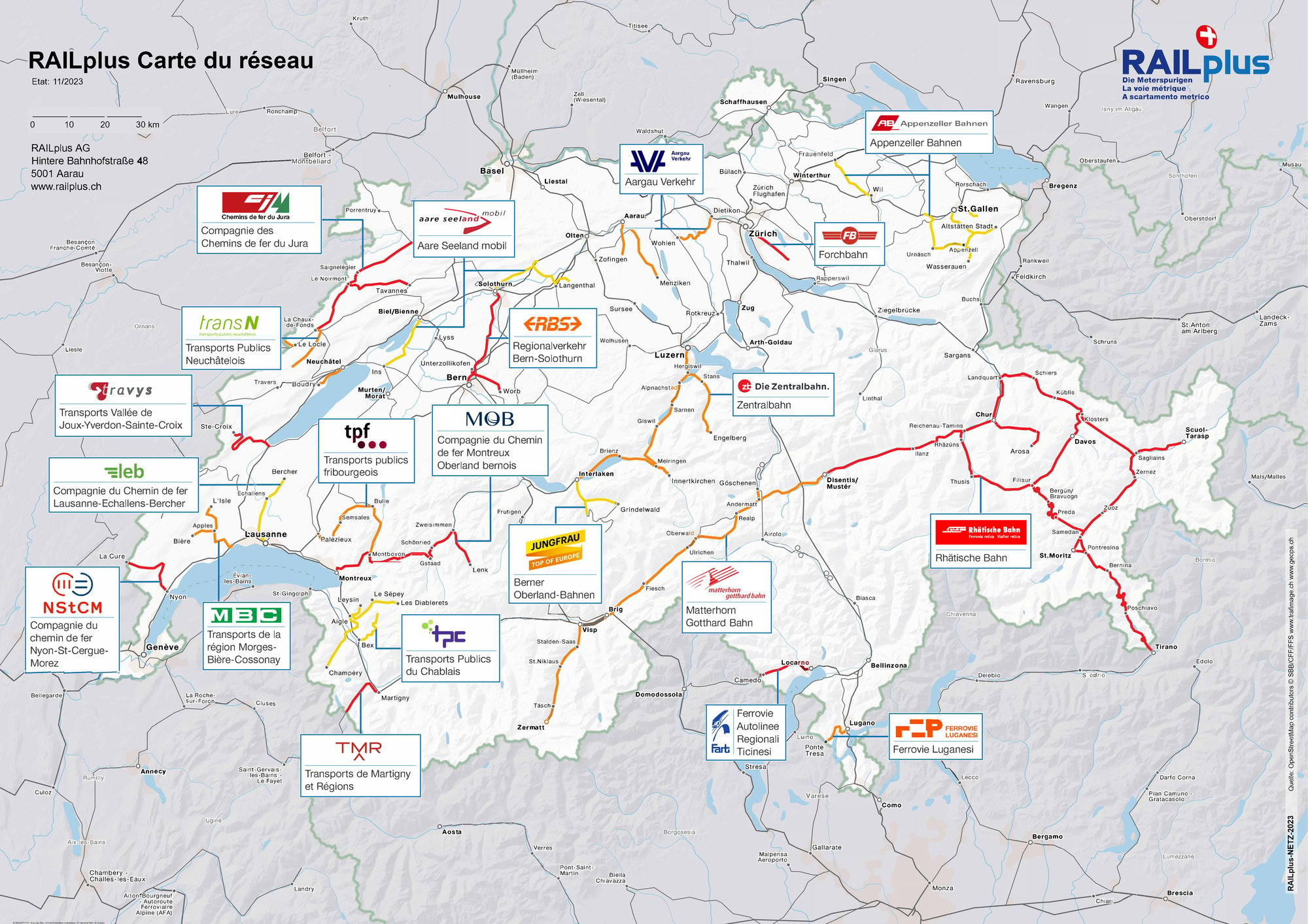 RAILplus Carte du réseau 2023-11-07_neue Adresse